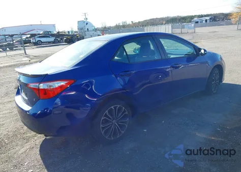 2014 Toyota Corolla S Plus из США, поврежденный, VIN 2T1BURHE6EC184715